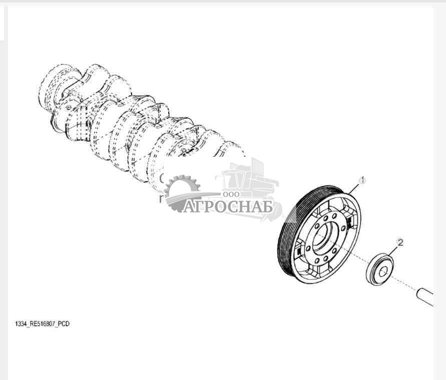 1334 Шкив коленчатого вала 